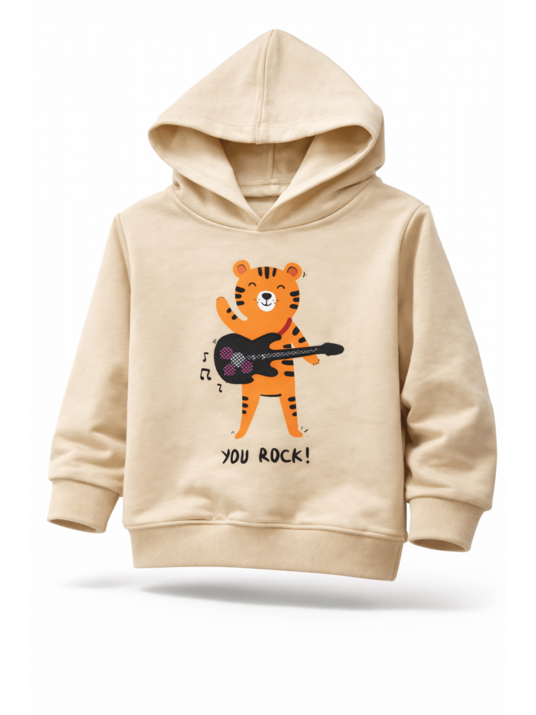 Детски суичър "You Rock" – бежов